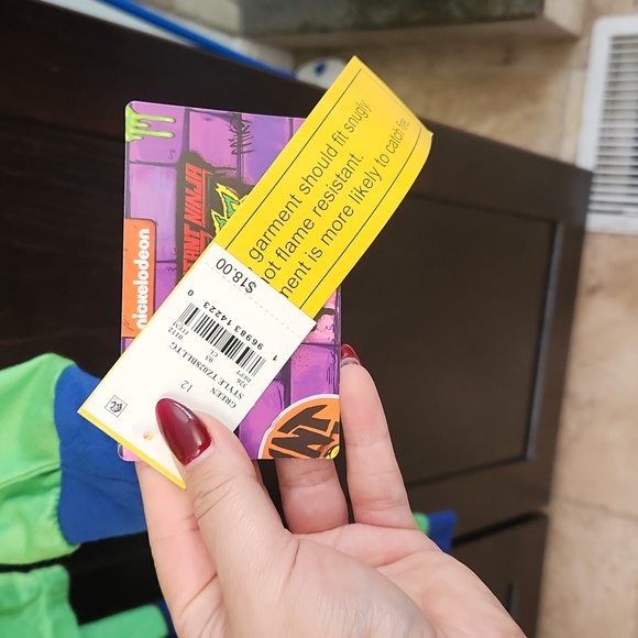 NWT Teenage Mutant Ninja Turtles Sz 12 matching set Halloween **NO MASK - Picture 3 of 3